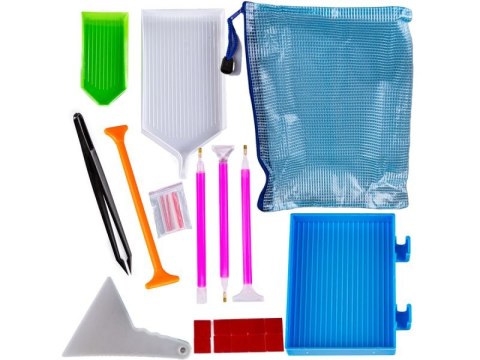 AKCESORIA HAFT DIAMENTOWY, ETUI + 60 POJEMNIKÓW + AKCESORIA ZESTAW DO DIAMOND PAINTING AKCESORIA HAFT DIAMENTOWY, ETUI + 60 POJEMNIKÓW + AKCESORIA ZESTAW DO DIAMOND PAINTING