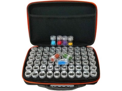 AKCESORIA HAFT DIAMENTOWY, ETUI + 60 POJEMNIKÓW + AKCESORIA ZESTAW DO DIAMOND PAINTING AKCESORIA HAFT DIAMENTOWY, ETUI + 60 POJEMNIKÓW + AKCESORIA ZESTAW DO DIAMOND PAINTING