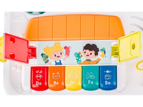 EDUKACYJNY INTERAKTYWNY STOLIK DLA DZIECI, PIANINKO, KLOCKI, MELODIE