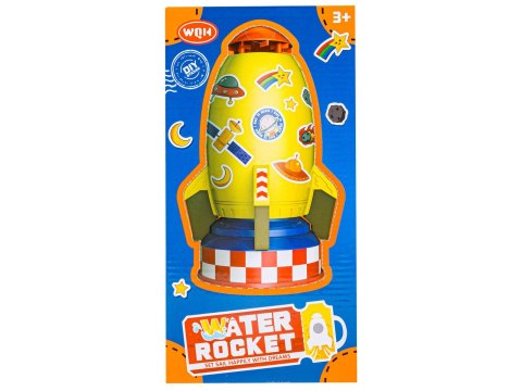 RAKIETA WODNA WYRZUTNIA RAKIETY WODNEJ, WATER ROCKET, ZRASZACZ, ŻÓŁTA KOSMICZNA RAKIETA WODNA WYRZUTNIA RAKIETY WODNEJ, WATER ROCKET, ZRASZACZ, ŻÓŁTA KOSMICZNA