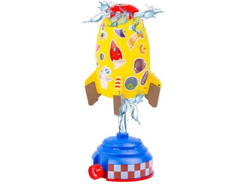 RAKIETA WODNA WYRZUTNIA RAKIETY WODNEJ, WATER ROCKET, ZRASZACZ, ŻÓŁTA KOSMICZNA RAKIETA WODNA WYRZUTNIA RAKIETY WODNEJ, WATER ROCKET, ZRASZACZ, ŻÓŁTA KOSMICZNA