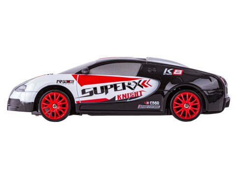 SAMOCHÓD DO DRIFTU, AUTO RC DRIFT 1:24 2,4 GHZ 4WD CZARNO-BIAŁE BUGATTI