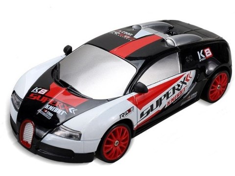SAMOCHÓD DO DRIFTU, AUTO RC DRIFT 1:24 2,4 GHZ 4WD CZARNO-BIAŁE BUGATTI