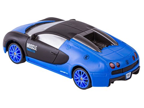 SAMOCHÓD DO DRIFTU, AUTO RC DRIFT 1:24 2,4 GHZ 4WD CZARNO-NIEBIESKIE BUGATTI