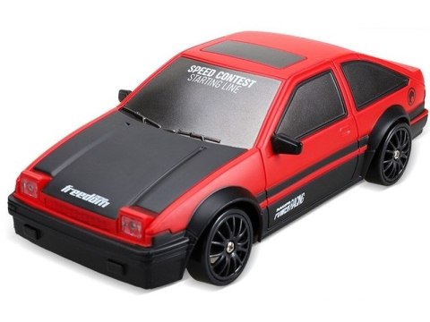 SAMOCHÓD DO DRIFTU, AUTO RC DRIFT 1:24 2,4 GHZ 4WD CZERWONA TOYOTA