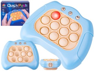 ZABAWKA GRA ELEKTRONICZNA ANTYSTRESOWA POP IT SENSORYCZNA, WYPYCHANKA, PAD, KONTROLER BŁĘKITNY