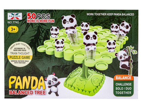BALANSUJĄCE PANDY DRZEWO EDUKACYJNA GRA DLA DZIECI "PANDA BALANCED TREE", UKŁADANKA