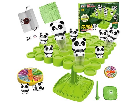 BALANSUJĄCE PANDY DRZEWO EDUKACYJNA GRA DLA DZIECI "PANDA BALANCED TREE", UKŁADANKA