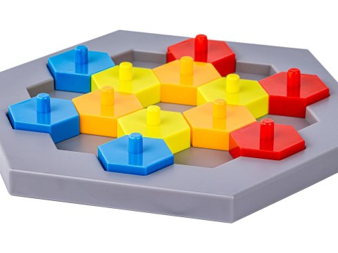 EDUKACYJNA GRA LOGICZNA NA REFLEKS KARTY, UKŁADANKA "PUZZLE CHESSBOARD" KLOCKI + 30 KART