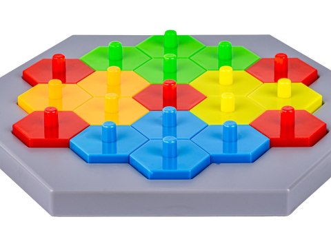 EDUKACYJNA GRA LOGICZNA NA REFLEKS KARTY, UKŁADANKA "PUZZLE CHESSBOARD" KLOCKI + 30 KART