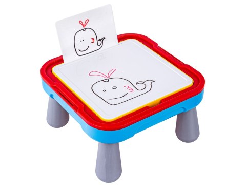 EDUKACYJNA TABLICA MAGNETYCZNA, ZMAZYWALNA 2W1 + DŁUGOPIS