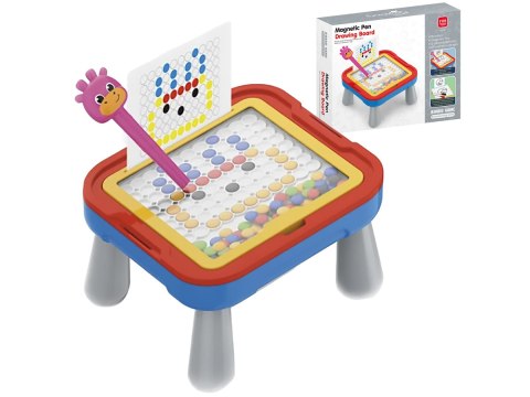 EDUKACYJNA TABLICA MAGNETYCZNA, ZMAZYWALNA 2W1 + DŁUGOPIS