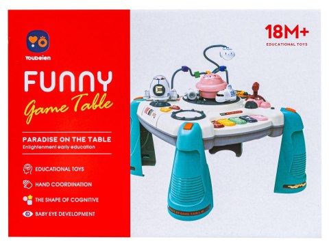 EDUKACYJNY INTERAKTYWNY STOLIK DLA DZIECI 2W1 KOSMOS PROJEKTOR CZERWONY