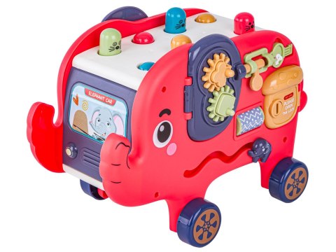 EDUKACYJNY, INTERAKTYWNY ZABAWNY SŁONIK, FUNNY CARTOON ELEPHANT, WESOŁY SŁOŃ