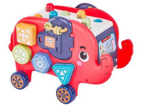 EDUKACYJNY, INTERAKTYWNY ZABAWNY SŁONIK, FUNNY CARTOON ELEPHANT, WESOŁY SŁOŃ