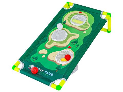 MINI GOLF, ZESTAW DLA DZIECI DO GRY W MINI GOLFA, PLANSZA + KIJE + AKCESORIA