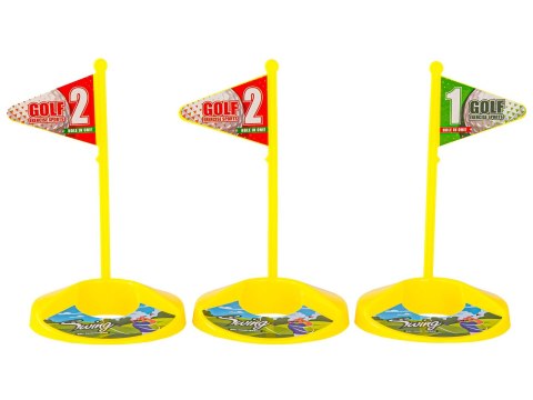 MINI GOLF, ZESTAW DLA DZIECI DO GRY W MINI GOLFA, PLANSZA + KIJE + AKCESORIA