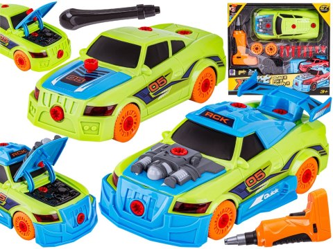 SPORTOWY SAMOCHÓD AUTO DO ROZKRĘCANIA I SKRĘCANIA 2W1 TUNING + WKRĘTARKA
