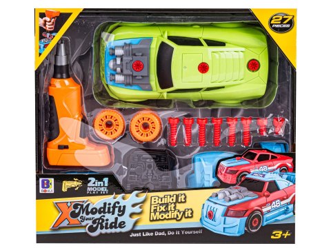 SPORTOWY SAMOCHÓD AUTO DO ROZKRĘCANIA I SKRĘCANIA 2W1 TUNING + WKRĘTARKA