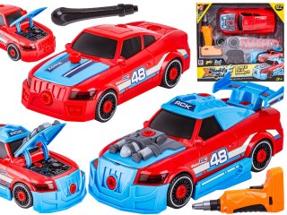 SPORTOWY SAMOCHÓD DO ROZKRĘCANIA I SKRĘCANIA 2W1 TUNING + WKRĘTARKA