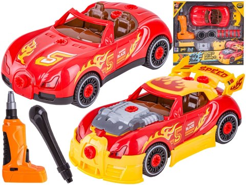 SPORTOWY SAMOCHÓD DO ROZKRĘCANIA I SKRĘCANIA 2W1 TUNING + WKRĘTARKA