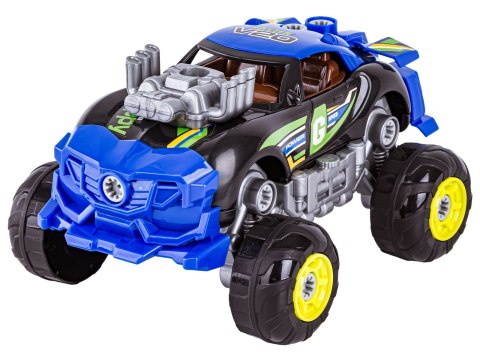 SPORTOWY, TERENOWY SAMOCHÓD DO ROZKRĘCANIA I SKRĘCANIA 3W1 TUNING + WKRĘTARKA, MONSTER TRUCK